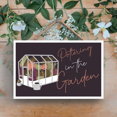 P3935 - Pottering Garden Theme Gift Idea Hanging Plaque