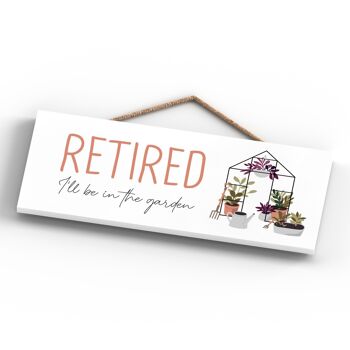 P3956 - Retired I'L Be In The Garden Theme Gift Idea Hanging Plaque 4
