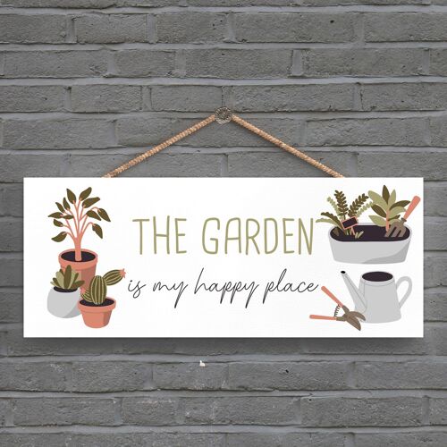 P3957 - Retired I'Ll Be Be In The Garden Theme Gift Idea Hanging Plaque