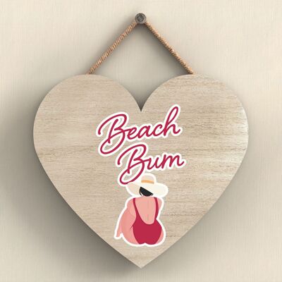 P3975 - Placa colgante de idea de regalo con tema de Beach Bum Sunny Beach