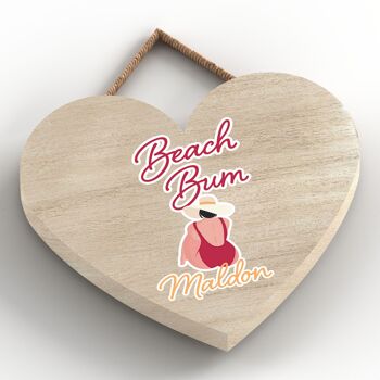 P3975_MALDON - Malldon Beach Bum Sunny Beach Thème Idée Cadeau Plaque à Suspendre 2
