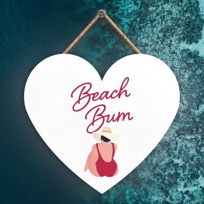 P3980 - Placa colgante de idea de regalo con tema de Beach Bum Sunny Beach
