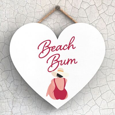 P3990 - Beach Bum Sunny Beach Theme Gift Idea Hanging Plaque