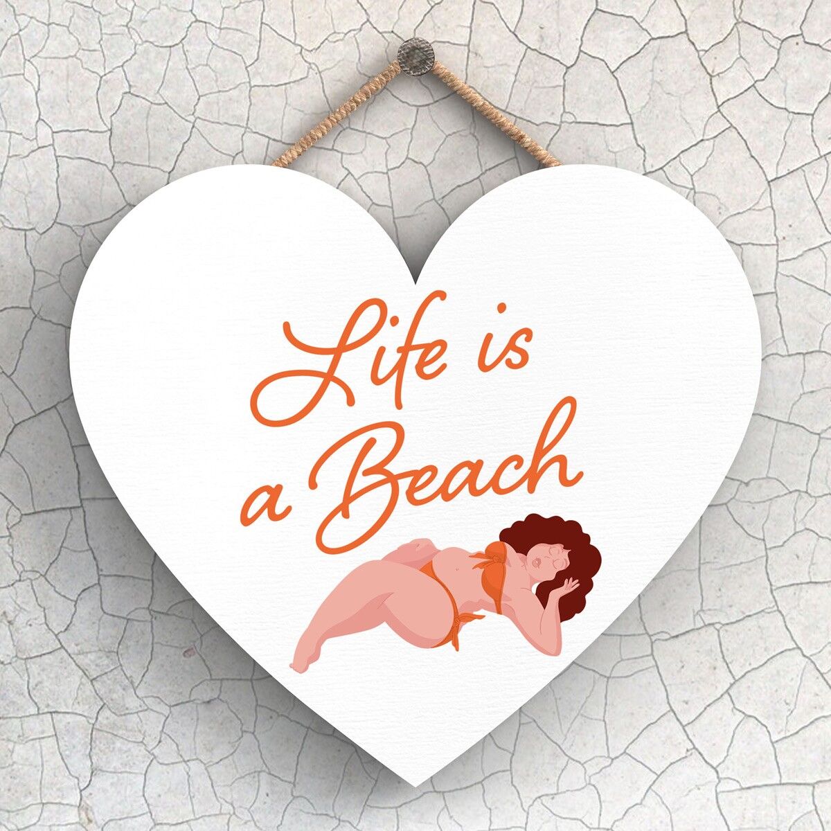 P3993 - La vita è una spiaggia Sunny Beach idea regalo a tema targa da appendere