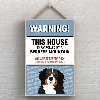 P4485 - Bouvier Bernois The Works Of K Pearson Dog Breed Illustration Plaque à suspendre en bois 1
