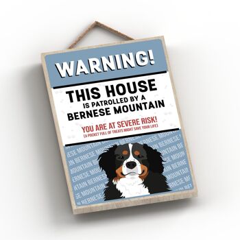 P4485 - Bouvier Bernois The Works Of K Pearson Dog Breed Illustration Plaque à suspendre en bois 2