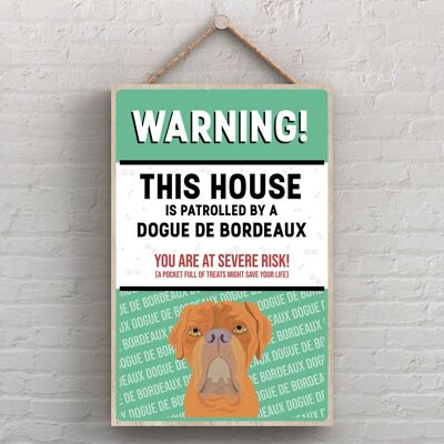 P4504 - Dogue De Bordeaux Works Of K Pearson Dog Breed Illustration Wooden  Plaque