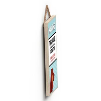 P4520 - Red Setter Works Of K Pearson Dog Breed Illustration Plaque à suspendre en bois 3