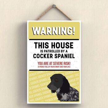 P4551 - Cocker Spaniel Works Of K Pearson Dog Breed Illustration Plaque à suspendre en bois 1