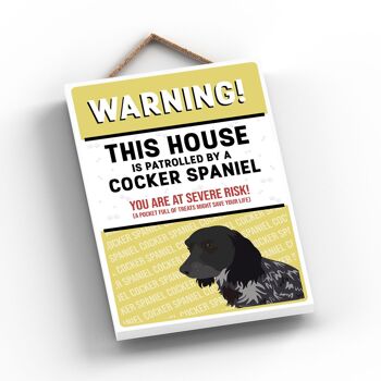 P4551 - Cocker Spaniel Works Of K Pearson Dog Breed Illustration Plaque à suspendre en bois 2
