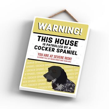 P4551 - Cocker Spaniel Works Of K Pearson Dog Breed Illustration Plaque à suspendre en bois 3