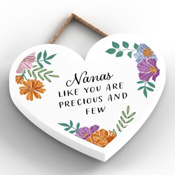 P4749 - Nanas Precious And Few Mothers Day Plaque florale à suspendre en forme de cœur 2