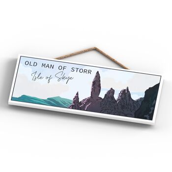 P5044 - Old Man Or Storr Day Scotlands Landscape Illustration Plaque en bois 4