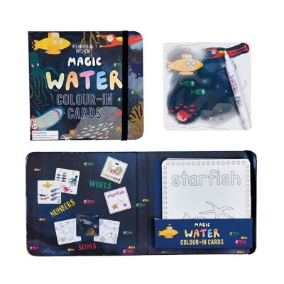 Carte magiche dell'acqua che cambiano colore - Deep Sea