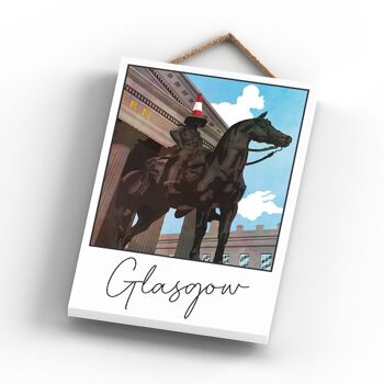 P5125 - Glasgow River Clyde Arc Daylight Scotlands Landscape Illustration Plaque en bois 3