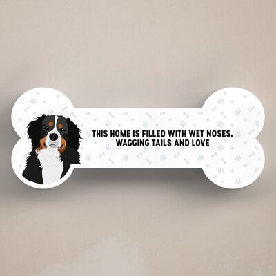 P5400 - Bernese Mountain Dog Reason To Smile Katie Pearson Artwork Standing Bone Plaque