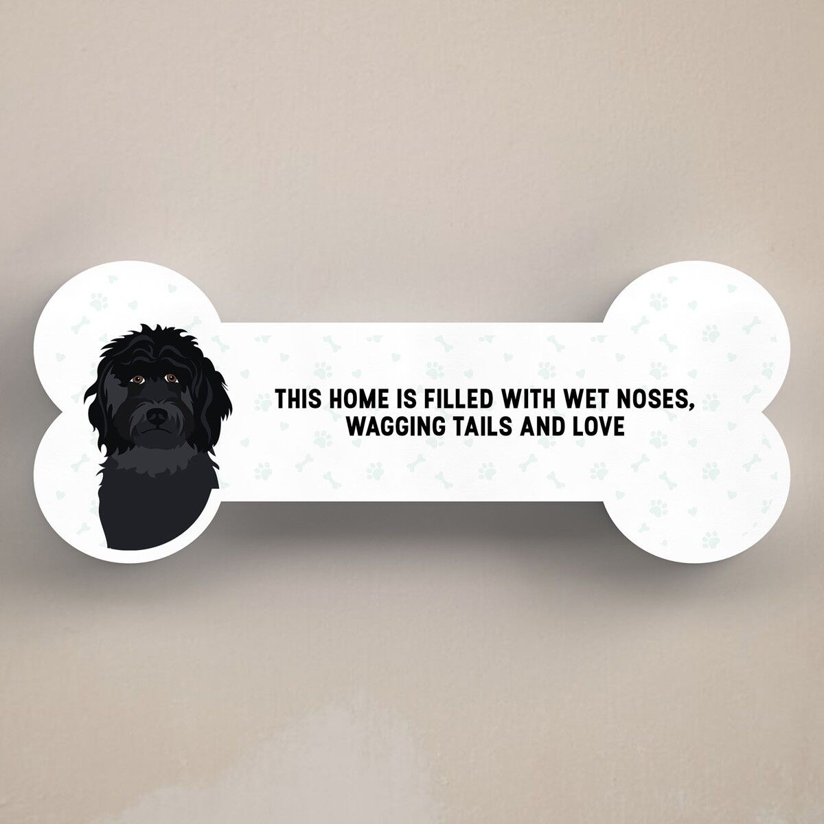 P5420 – Cockapoo Dog Reason To Smile Katie Pearson Artwork Standing Bone Plaque