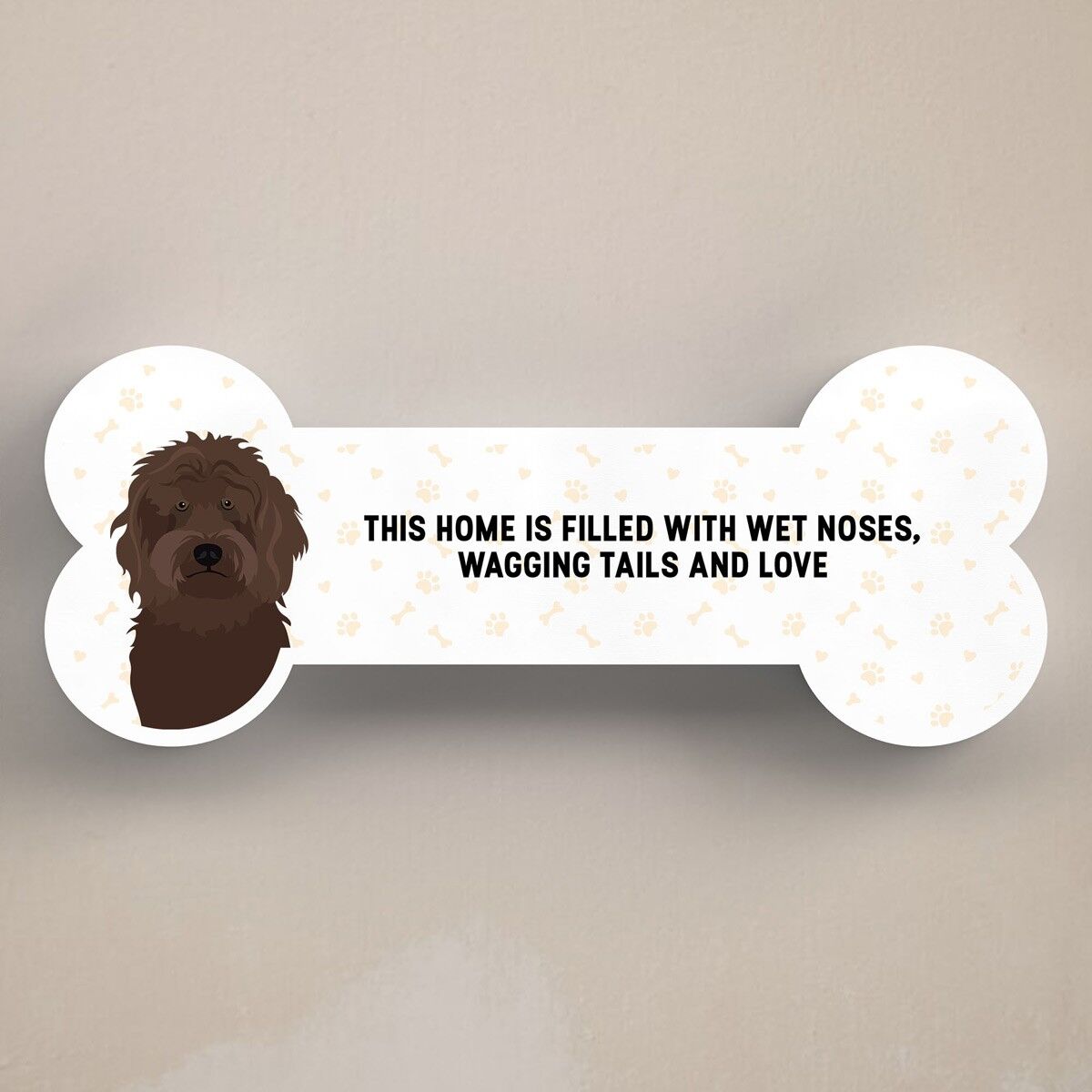 P5422 – Cockapoo Dog Reason To Smile Katie Pearson Artwork Standing Bone Plaque