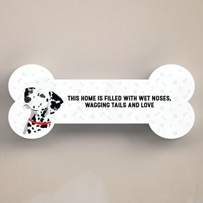 P5434 – Dalmation Dog Reason To Smile Katie Pearson Artwork Standing Bone Plaque