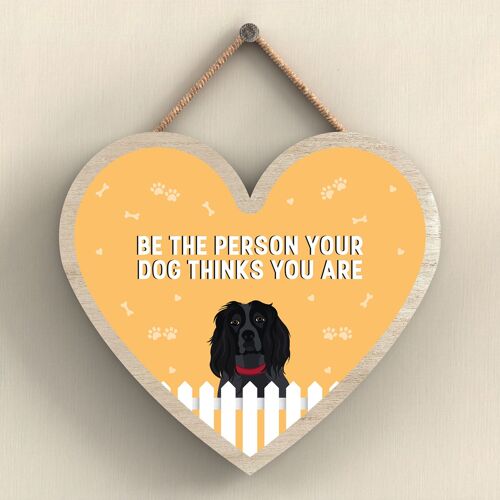 P5750 - Spaniel Be The Person Your Dog Thinks You Are Without Katie Pearson Artworks Heart Hanging Plaque