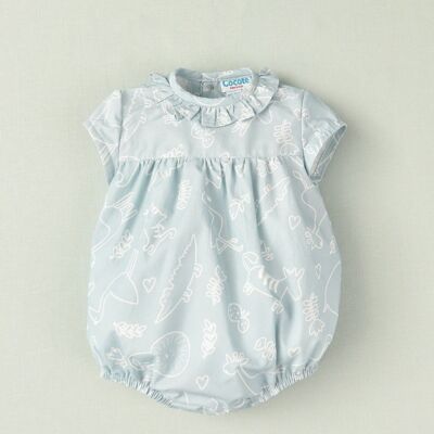 Baby's blue short overall COC-45058