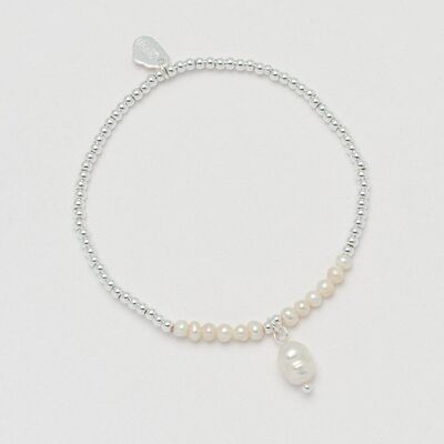 Barockes Perlen-Charm-Sienna-Armband
