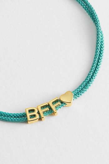 Bracelet d'amitié avec perles coulissantes BFF 2