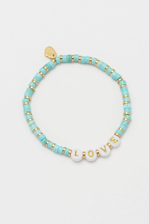 Gemstone Love Bracelet Amazonite