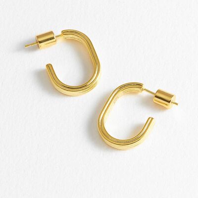 Grooved Oval Hoops