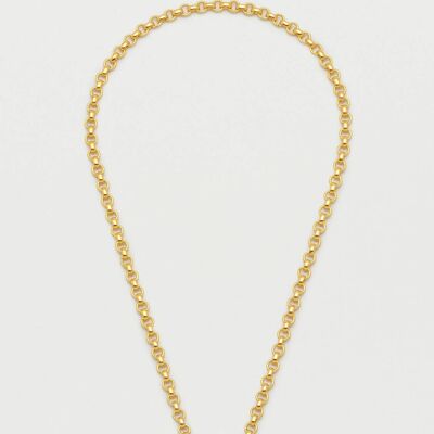Heart T-Bar Link Chain Necklace