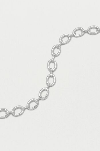 Bracelet chaîne en T à maillons ovales 4