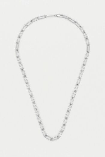 Collier chaîne à maillons trombone 5