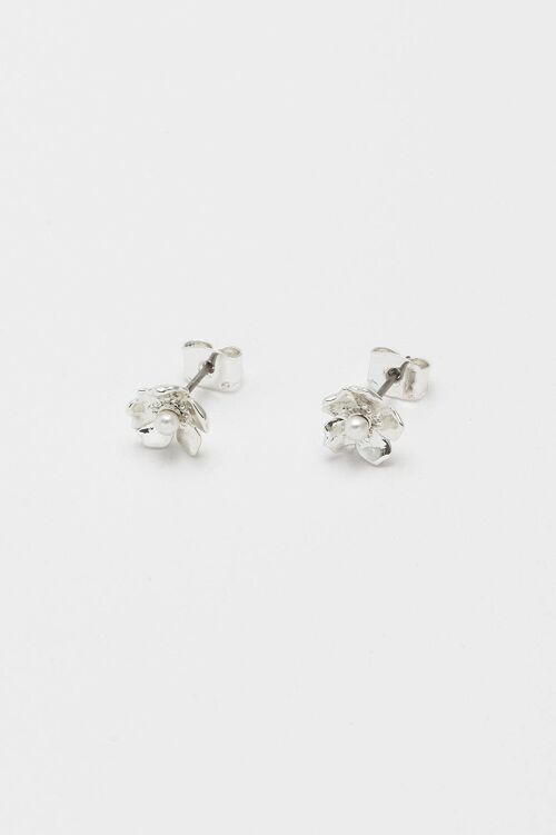 Petite Pearl Buttercup Studs