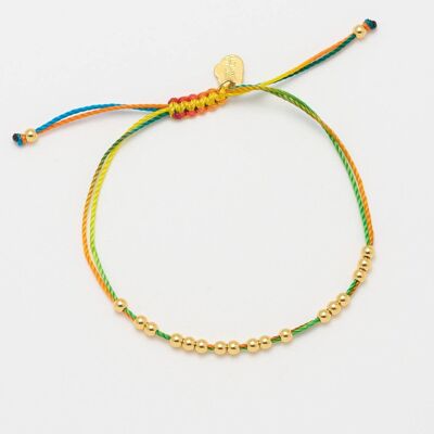 Bracciale con cordino arcobaleno