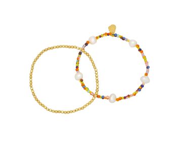 Ensemble de bracelets de perles arc-en-ciel 3