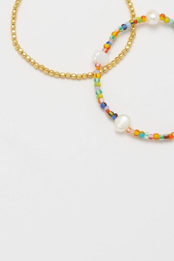 Ensemble de bracelets de perles arc-en-ciel 4