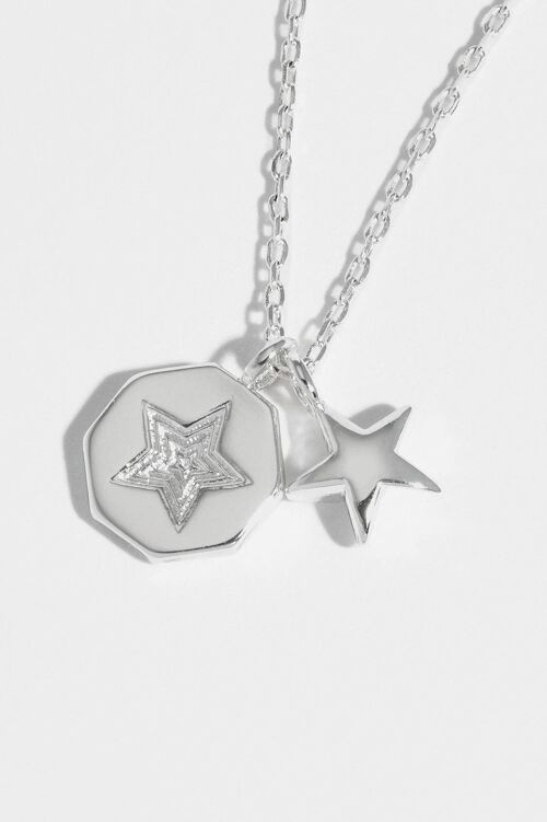 Star Concave Charm Necklace