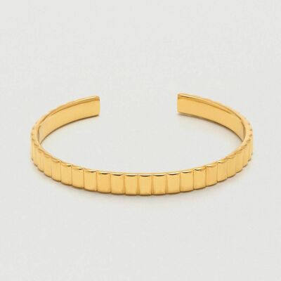 Textured Open Cuff Bangle