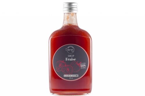 Sirop artisanal de fraise 375 ml