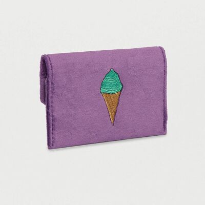 Embroidered Ice Cream Envelope Card Holder