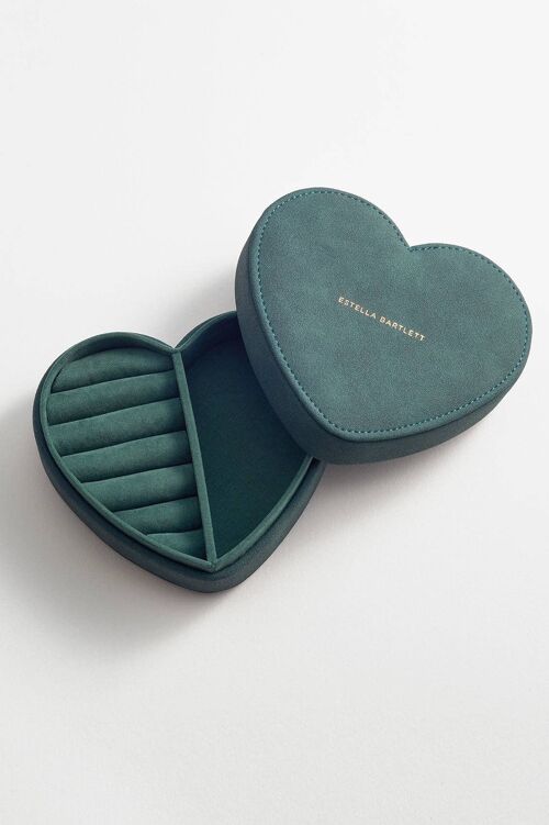 Heart Jewellery Box Teal