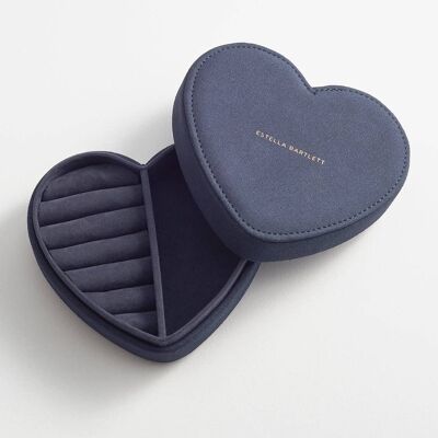 Heart Jewellery Box Navy