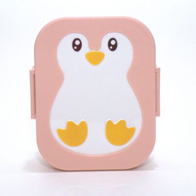 Back to school - Back to School - Pinguin snack box - Coral - BPA free