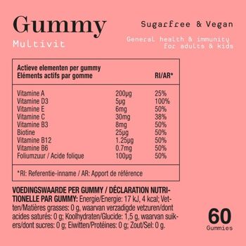 Metis Multivit Gummy - 60 gommes délicieuses 2