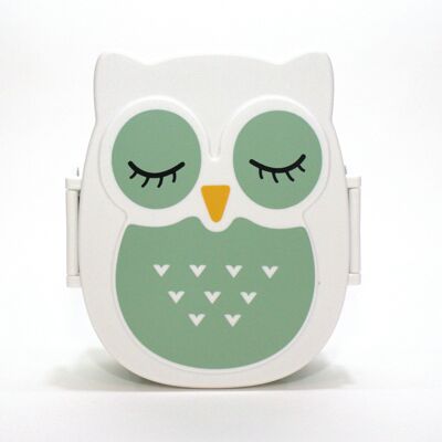 Back to school - Back to School - Owl snack box - Mint - BPA free