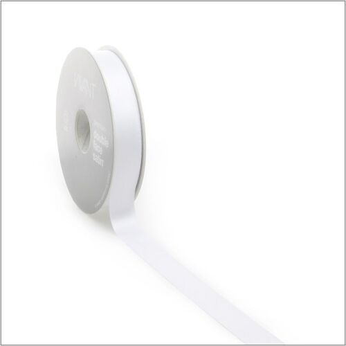 Satijn lint – wit - 16 mm x 25 meter