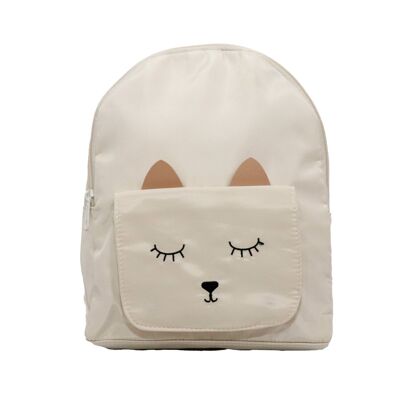 Kindergarten backpack for children - Mina, The beige cat