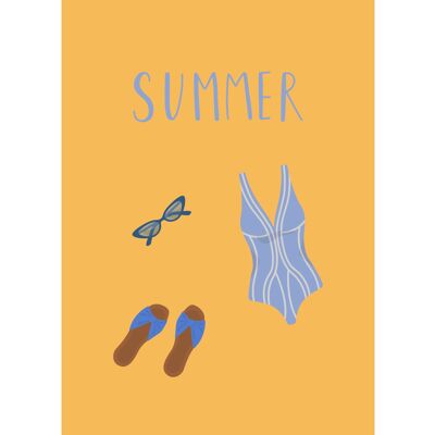 Summer Orange Postcard