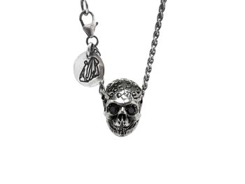 Pendentif tête de mort cercles 3