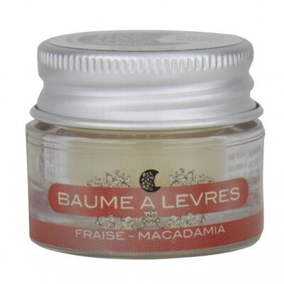 Strawberry / Macadamia lip balm nourishes and protects
